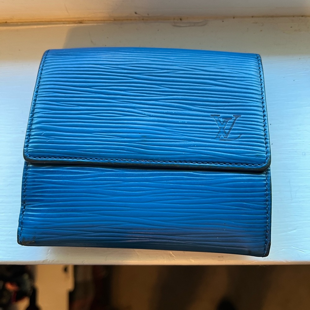 Louis Vuitton Blue Epi Wallet